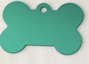 Médaille Chien Chat Os Aluminium 38mm Personnalisable