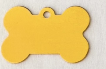 Médaille Chien Chat Os Aluminium 38mm Personnalisable