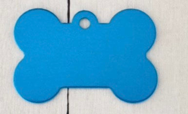 Médaille Chien Chat Os Aluminium 38mm Personnalisable