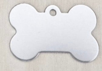 Médaille Chien Chat Os Aluminium 38mm Personnalisable