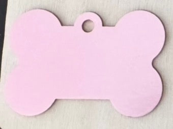 Médaille Chien Chat Os Aluminium 38mm Personnalisable