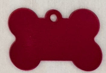 Médaille Chien Chat Os Aluminium 38mm Personnalisable