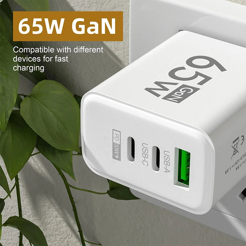 adaptateur de charge rapide 65w