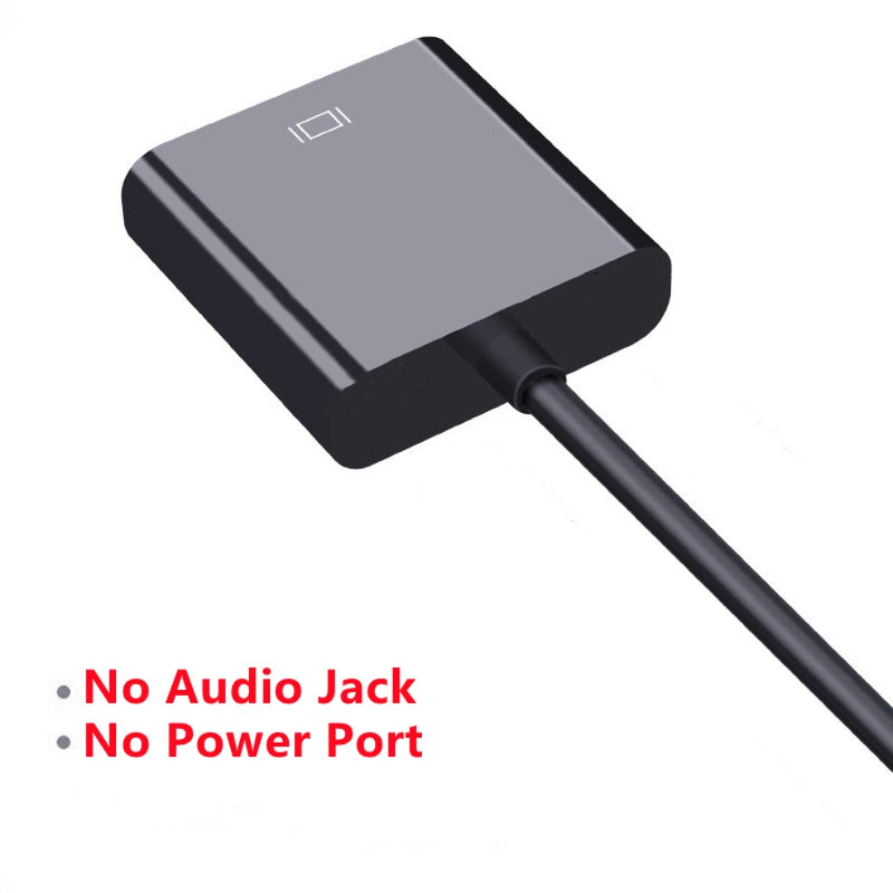 Câble convertisseur HDMI vers VGA HD 1080P