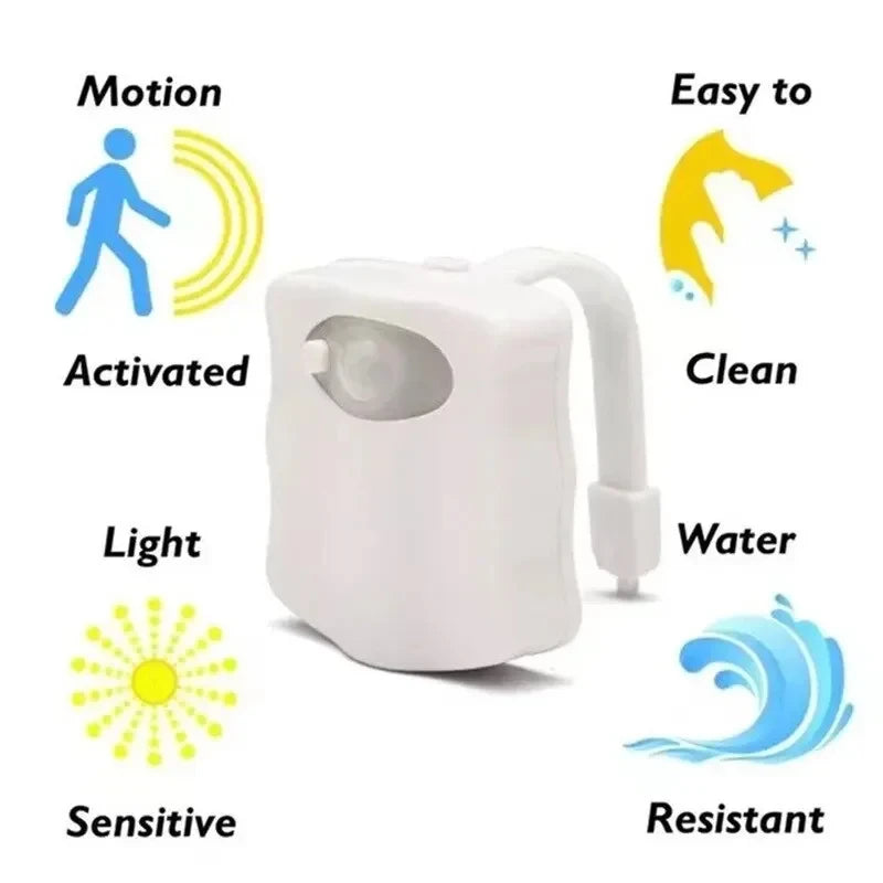 Lampe LED sans fil pour toilette