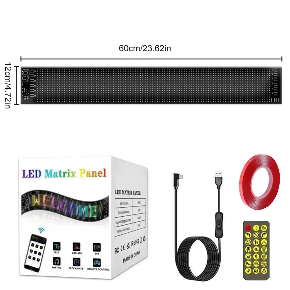 LED matrice Pixel panneau camion oeil Bluetooth APP