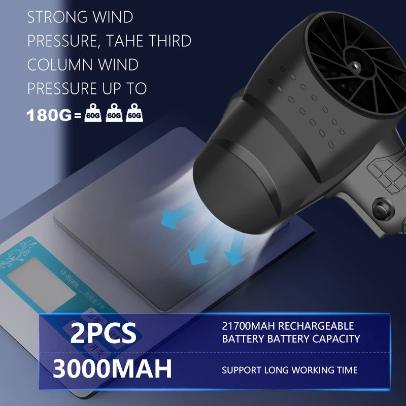 Souffleur d'air électrique sans fil 120 km/h
