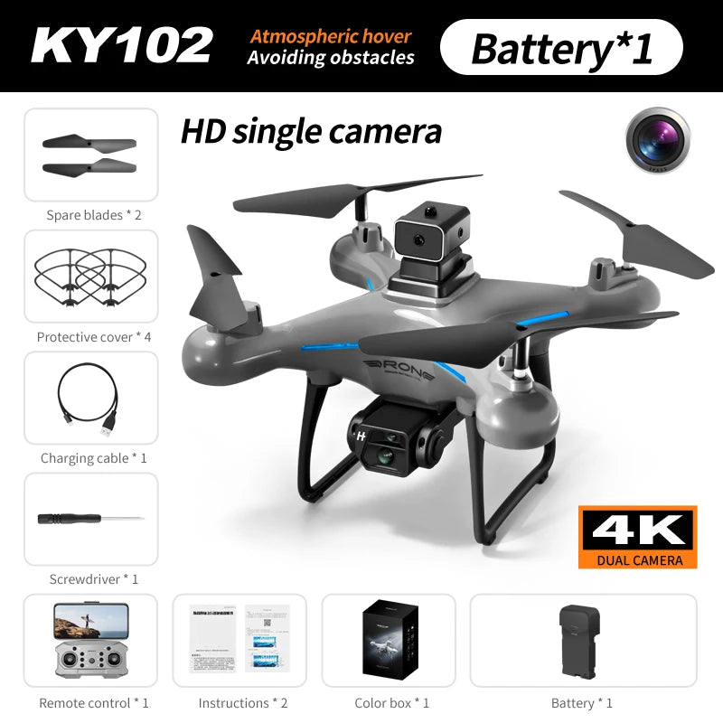 KY102 Drone professionnel 4K HD