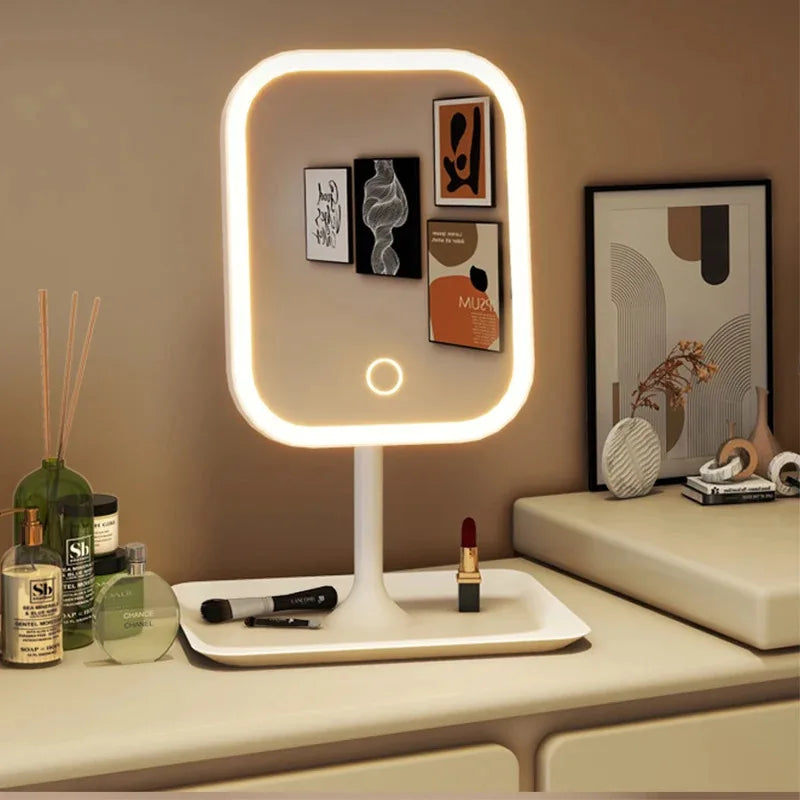 Miroir de maquillage moderne de bureau