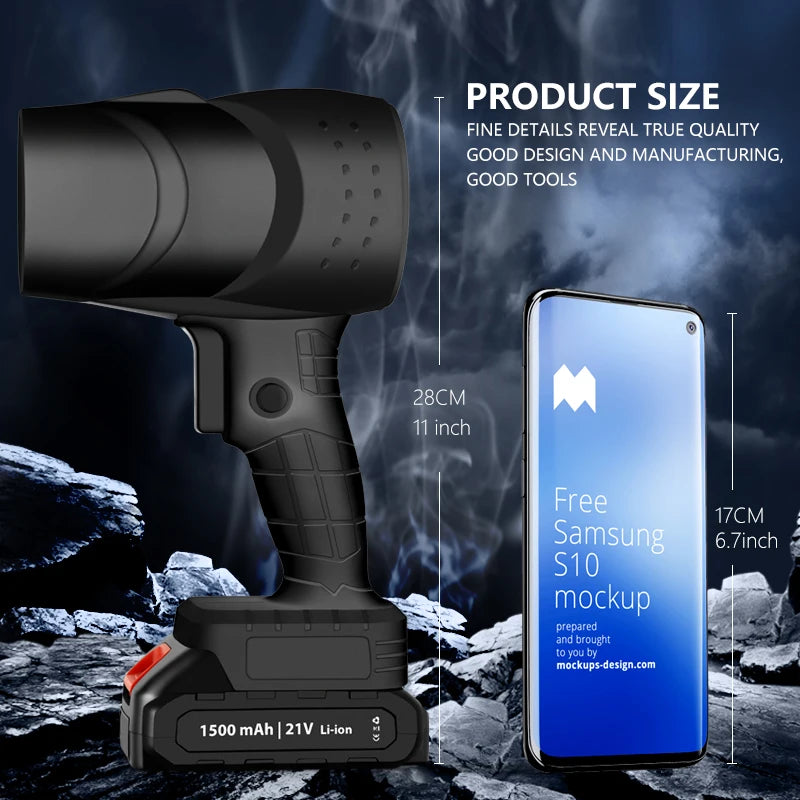 Souffleur d'air électrique sans fil 120 km/h