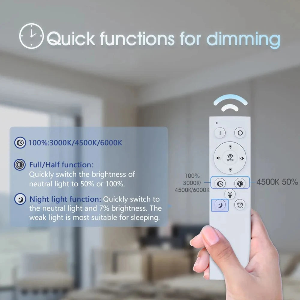 Plafonnier moderne rond