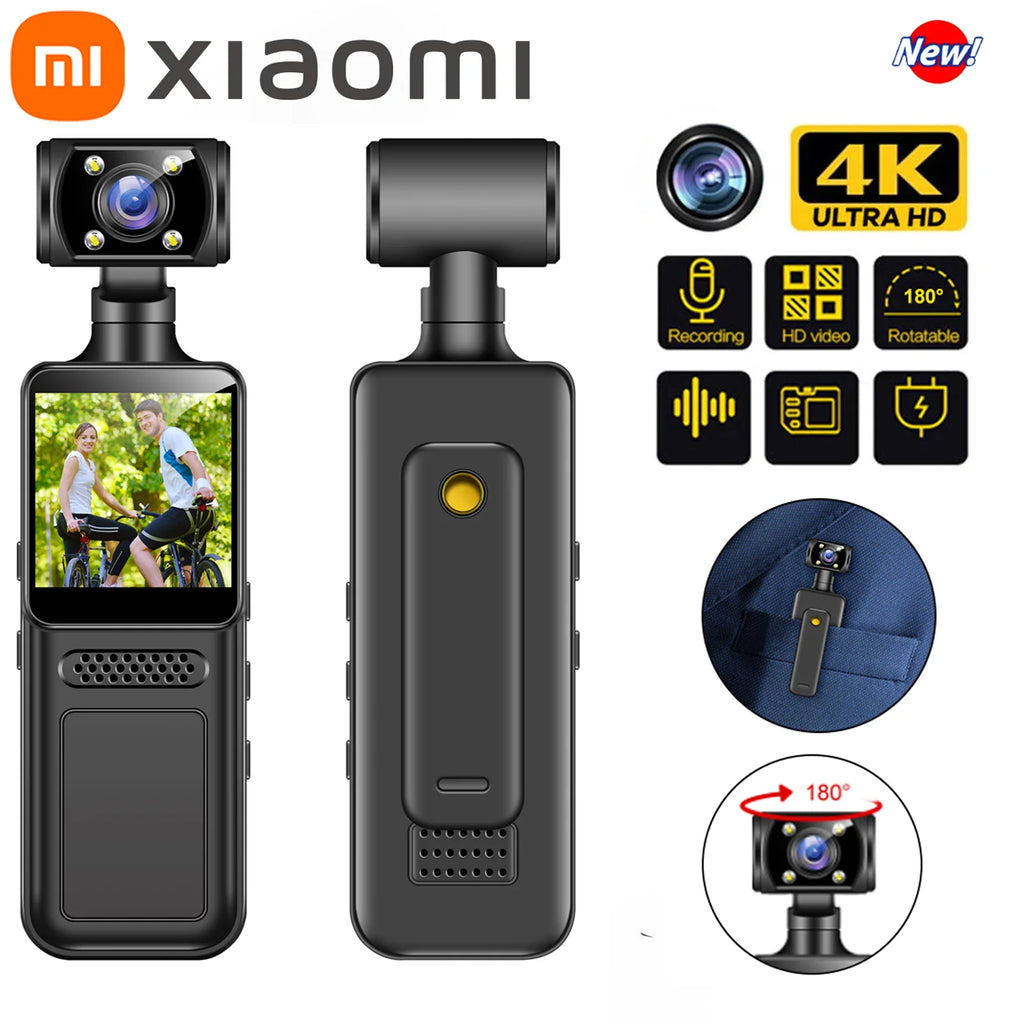 Caméra de poche portable Xiaomi 8K HD 180 °