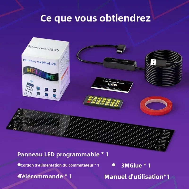 LED matrice Pixel panneau camion oeil Bluetooth APP