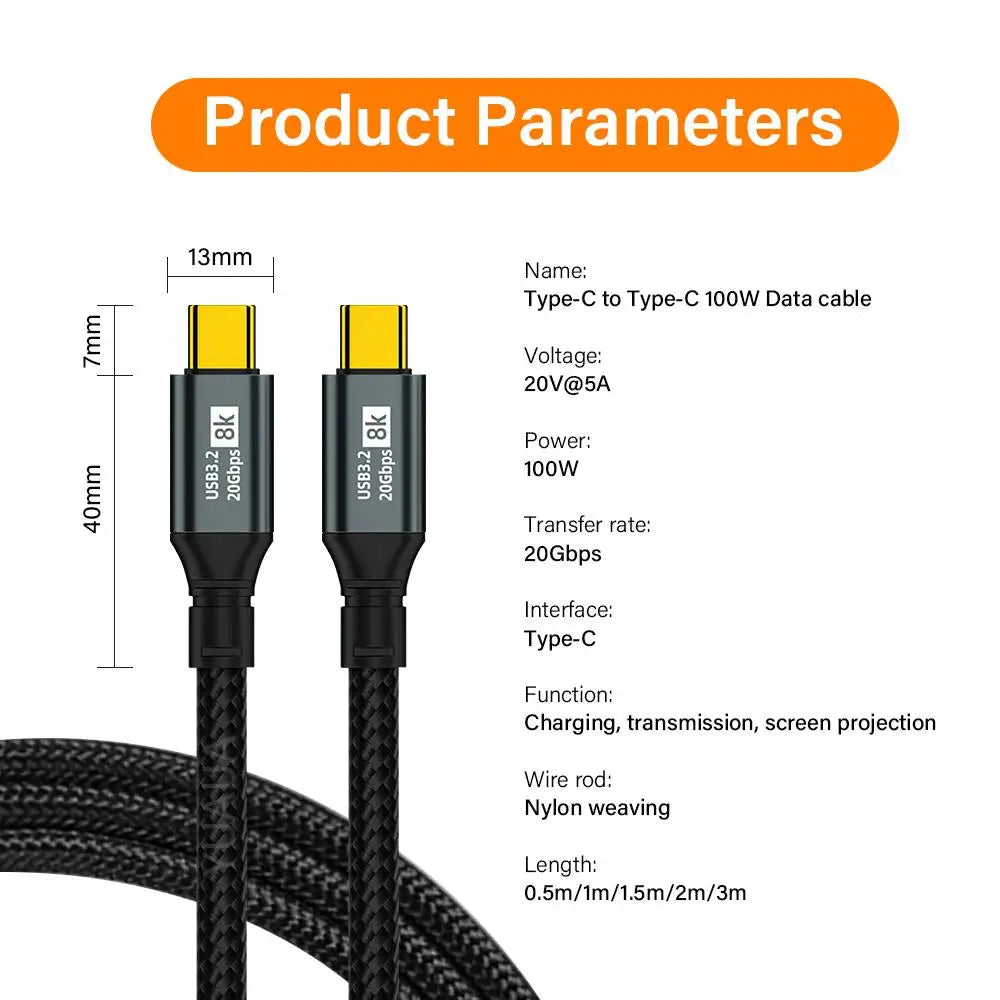 cable de charge type C