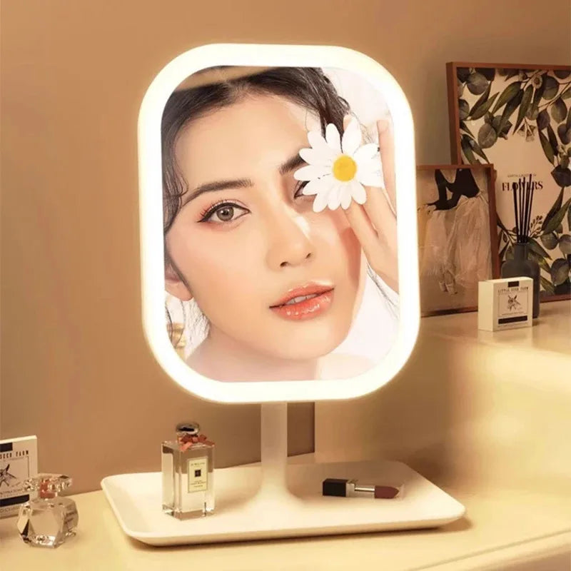 Miroir de maquillage moderne de bureau