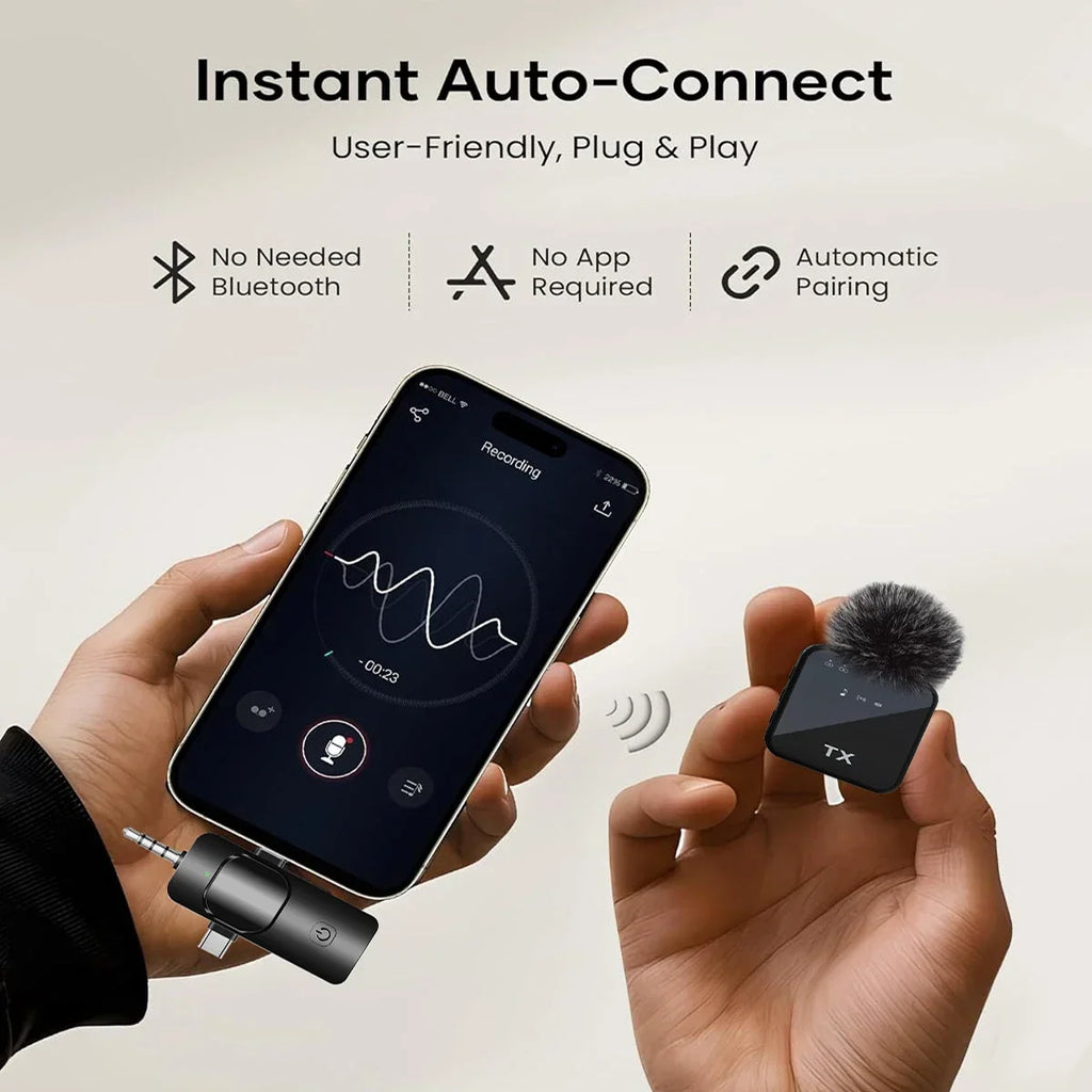 Microphone 3 en 1 pour iPhone/Android