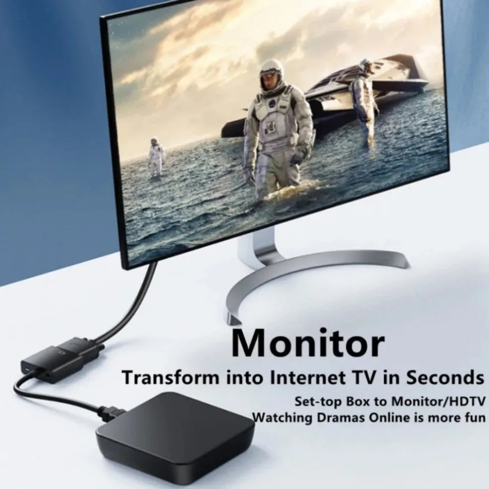 Câble convertisseur HDMI vers VGA HD 1080P