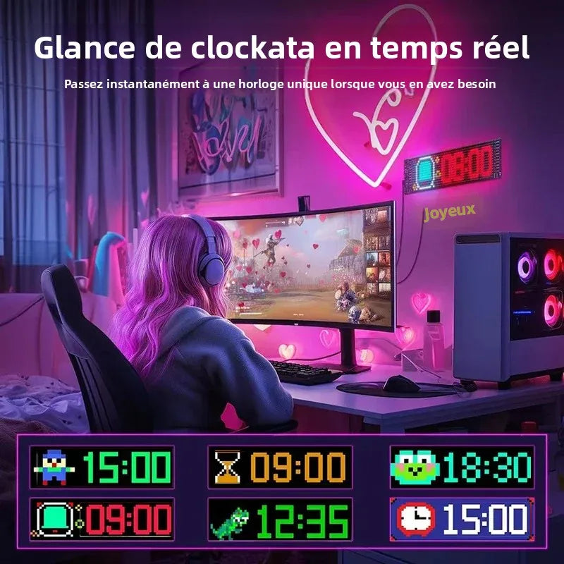 LED matrice Pixel panneau camion oeil Bluetooth APP