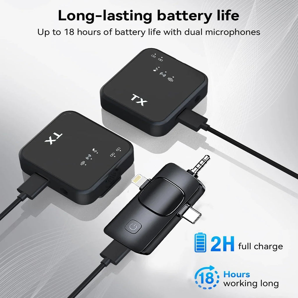 Microphone 3 en 1 pour iPhone/Android