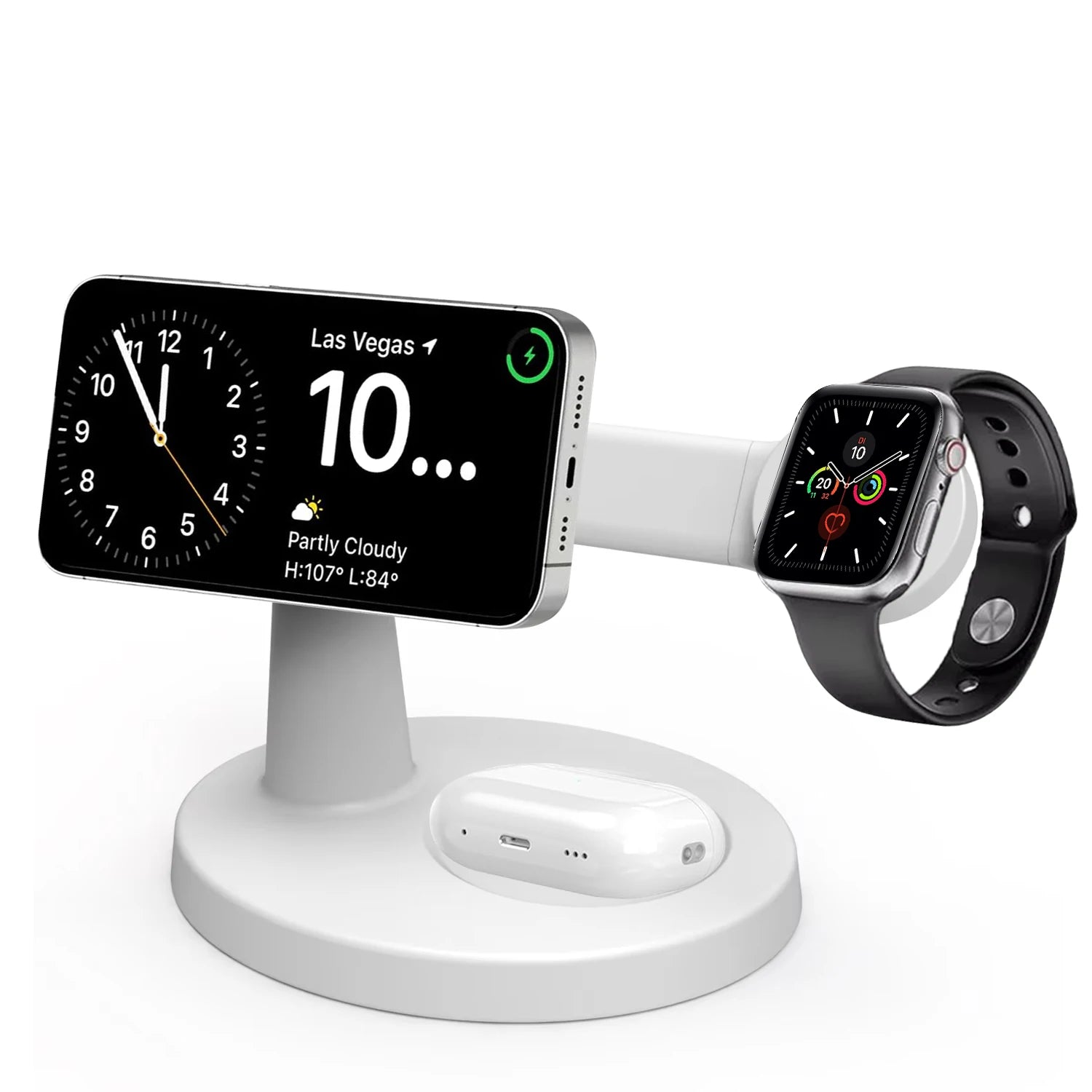 Support de chargeur magnétique sans fil 3 en 1 pour iPhone /watch/airpods