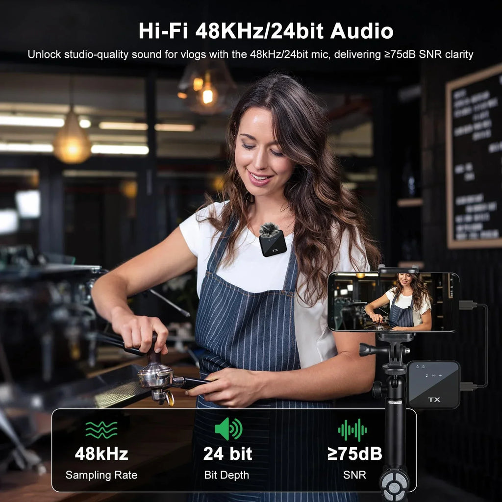 Microphone 3 en 1 pour iPhone/Android