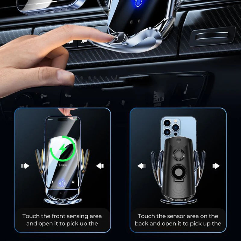 Support de téléphone de chargement sans fil pour voiture