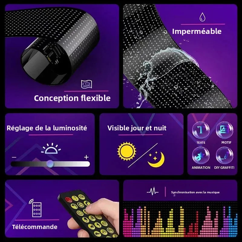 LED matrice Pixel panneau camion oeil Bluetooth APP