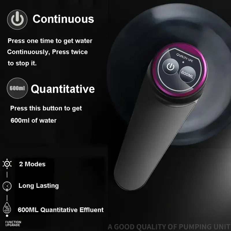 Distributeur d'eau portable de 5 gallons avec chargement USB