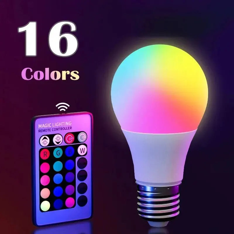 Ampoule LED multicolore RGB
