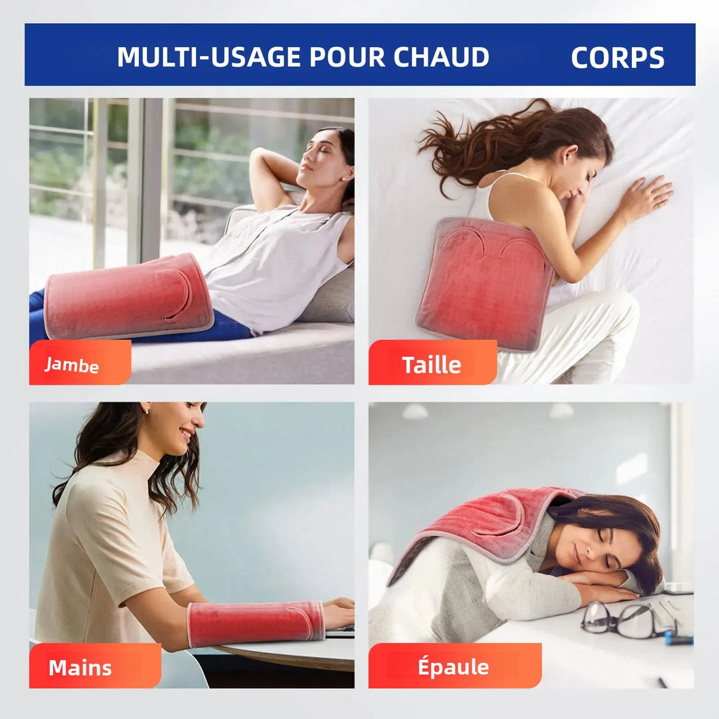 Coussin chauffant électrique pour les pieds