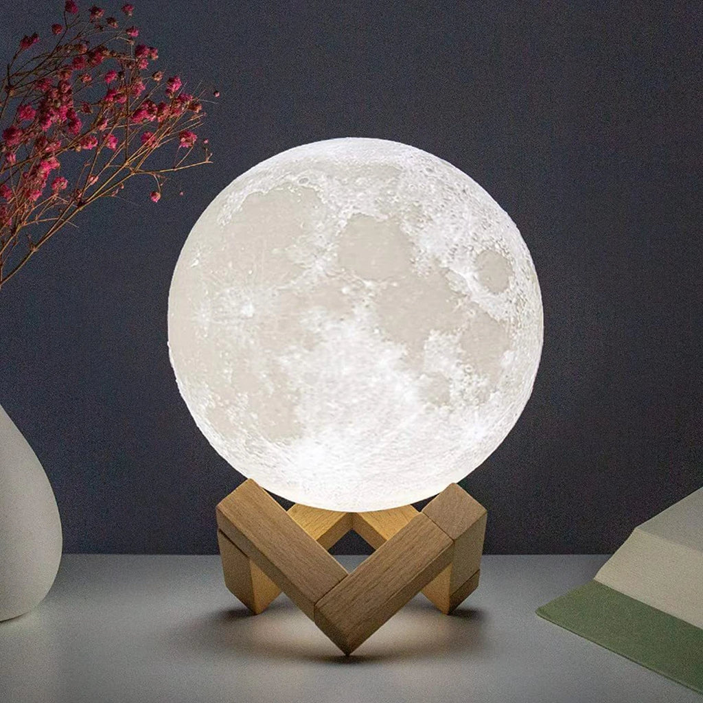 Lampe LED en forme de lune de 8 cm